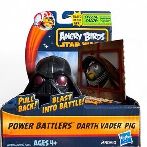 NEW NIB Angry Birds Star Wars Power Battlers Darth Vader Pig - Hasbro